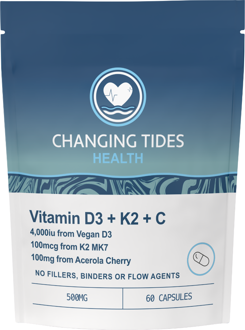 Vitamin D3 + K2 + C